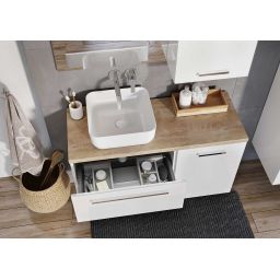 Elita Kwadro Plus komoda 40 cm wisząca boczna biały połysk 166719