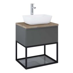 Elita Look szafka 60x44,9x28,1 cm podumywalkowa wisząca antracyt RE010603026610