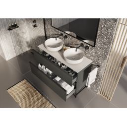 Elita Look szafka 60x44,9x63,5 cm podumywalkowa wisząca anthracite matt RE010601026610