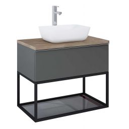 Elita Look szafka 80x44,9x28,1 cm podumywalkowa wisząca antracyt RE010803026610