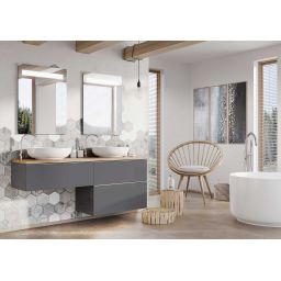 Elita Look szafka 80x44,9x63,5 cm podumywalkowa wisząca antracyt RE010801026610