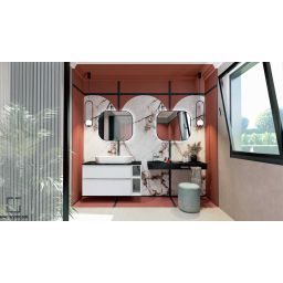 Elita Look szafka 80x44,9x63,5 cm podumywalkowa wisząca biała RE080801028060