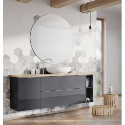 Elita Look szafka 80x44,9x63,5 cm podumywalkowa wisząca antracyt RE080801026610