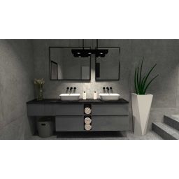 Elita Look szafka 80x44,9x63,5 cm podumywalkowa wisząca antracyt RE080801026610