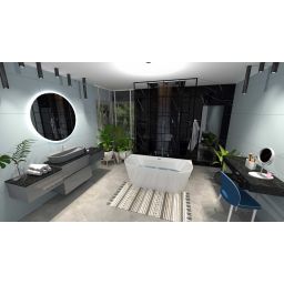 Elita Look szafka 80x44,9x63,5 cm podumywalkowa wisząca antracyt RE080801026610