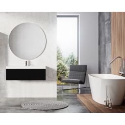 Elita Look szafka 80x44,9x28,1 cm podumywalkowa wisząca black matt RE010803027160