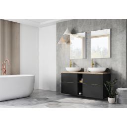 Elita Look szafka 60x44,9x63,5 cm podumywalkowa wisząca black matt RE080601027160