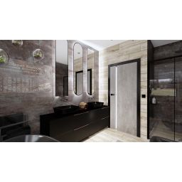 Elita Look szafka 80x44,9x63,5 cm podumywalkowa wisząca black matt RE080801027160