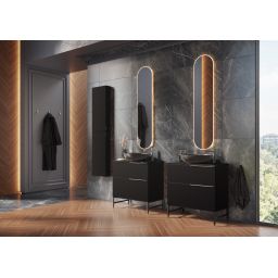 Elita Look szafka 80x44,9x63,5 cm podumywalkowa wisząca black matt RE080801027160