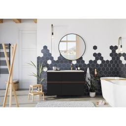 Elita Look szafka 40x44,9x63,5 cm boczna wisząca black matt RE080401027160