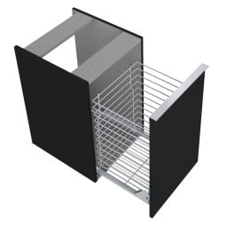 Elita Look szafka 40x44,9x63,5 cm boczna wisząca black matt RE080402027160