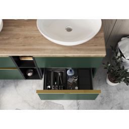 Elita Look szafka 20x45,1x63,5 cm boczna wisząca black matt RE110200027160