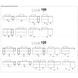 Elita Look szafka 20x45,1x63,5 cm boczna wisząca black matt RE110200027160