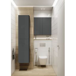 Elita For All szafka 50x12,6x80 cm boczna wisząca antracyt połysk RE140500066610