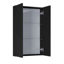 Elita For All szafka 50x12,6x80 cm boczna wisząca czarna RE140500063510