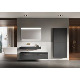 Elita For All szafka 40x12,6x180 cm boczna wisząca antracyt połysk RE030400066610