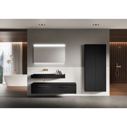 Elita For All szafka 40x12,6x180 cm boczna wisząca black matt RE030400067160