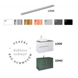 Elita Look uchwyt do szafki 60 cm różowy złoty połysk RE120600015450