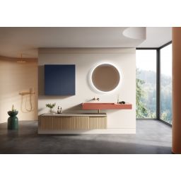 Elita For All szafka 50x12,6x80 cm boczna wisząca navy blue matt RE140500067030