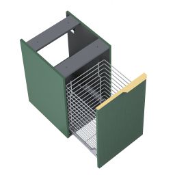 Elita Soho szafka 40x45,3x63,5 cm boczna wisząca forest green matt RE080402047010