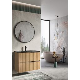 Elita Asami szafka 80x45x63,5 cm podumywalkowa wisząca dąb naturalny RE010800156690