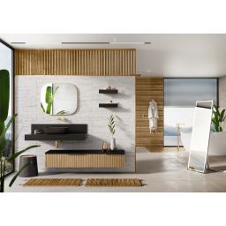 Elita Asami szafka 160x45x31,8 cm podumywalkowa wisząca dąb naturalny RE081600006690