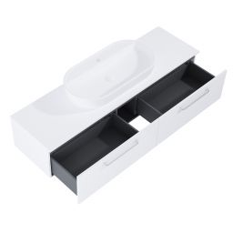 Elita Look Slim szafka 160x44,9x31,8 cm podumywalkowa wisząca biały połysk RE081604028060