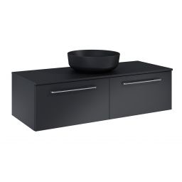 Elita Look Slim szafka 120x44,9x31,8 cm podumywalkowa wisząca black matt RE081204027160