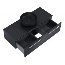 Elita Look Slim szafka 120x44,9x31,8 cm podumywalkowa wisząca black matt RE081204027160