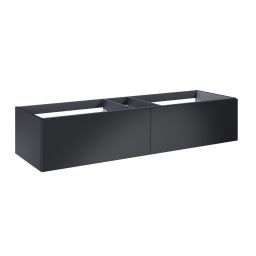 Elita Look Slim szafka 160x44,9x31,8 cm podumywalkowa wisząca black matt RE081604027160