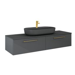 Elita Look Slim szafka 160 cm podumywalkowa wisząca antracyt połysk RE081604026610