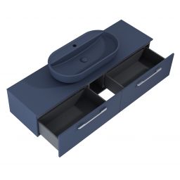 Elita Look Slim szafka 160x44,9x31,8 cm podumywalkowa wisząca navy blue matt RE081604027030