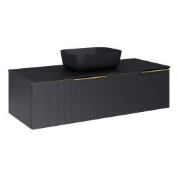 Elita Soho Slim szafka 120x45,3x31,8 cm podumywalkowa wisząca black matt RE081204047160