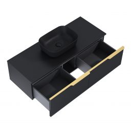 Elita Soho Slim szafka 120x45,3x31,8 cm podumywalkowa wisząca black matt RE081204047160