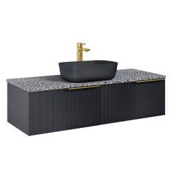 Elita Soho Slim szafka 120x45,3x31,8 cm podumywalkowa wisząca black matt RE081204047160