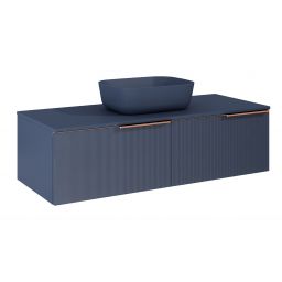 Elita Soho Slim szafka 120x45,3x31,8 cm podumywalkowa wisząca navy blue matt RE081204047030