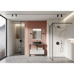 Elita Eva lustro 60,4x70 cm prostokątne z oświetleniem z matą grzewczą RE060600120010