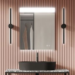 Elita Eva lustro 60,4x70 cm prostokątne z oświetleniem z matą grzewczą RE060600120010