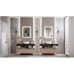 Elita Mia lustro 60x80 cm prostokątne z oświetleniem RE069509000010