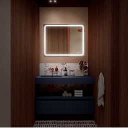 Elita Mia lustro 100x80 cm prostokątne z oświetleniem RE069511000010