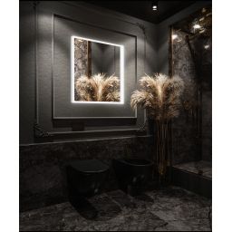 Elita April lustro 80x80 cm kwadratowe z oświetleniem RE060801110010