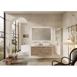 Elita Square lustro 120x80 cm prostokątne z oświetleniem z matą grzewczą RE069530000010