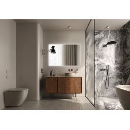 Elita Square lustro 120x80 cm prostokątne z oświetleniem z matą grzewczą RE069530000010