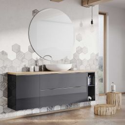 Elita Look szafka 80x44,9x63,5 cm podumywalkowa wisząca antracyt RE080801026610