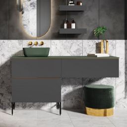 Elita Look szafka 60x44,9x63,5 cm podumywalkowa wisząca anthracite matt RE010601026610