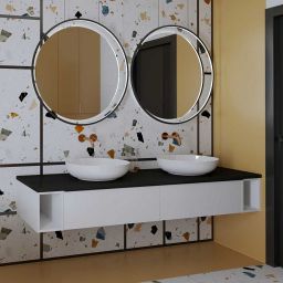 Elita Look szafka 80x44,9x28,1 cm podumywalkowa wisząca white matt RE010803025290
