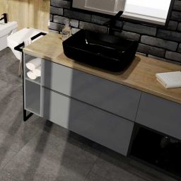 Elita Look szafka 80x44,9x28,1 cm podumywalkowa wisząca antracyt RE080803026610