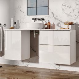 Elita Look szafka 40x44,9x63,5 cm boczna wisząca biała RE080402028060