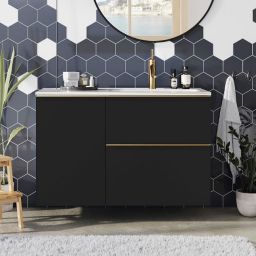 Elita Look szafka 40x44,9x63,5 cm boczna wisząca black matt RE080400027160