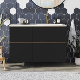 Elita Look szafka 40x44,9x63,5 cm boczna wisząca black matt RE080401027160